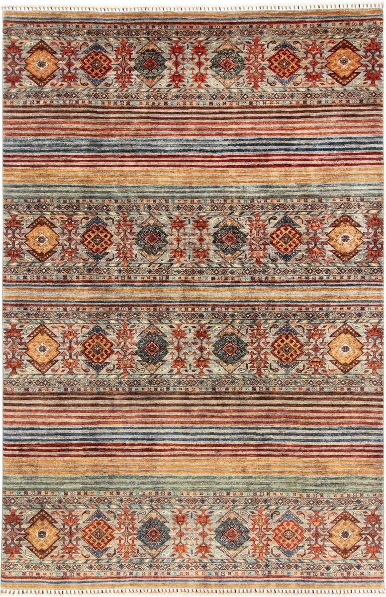 Orientteppich Arijana Shaal 197x300 Handgeknüpfter Orientteppich, Nain Trading, rechteckig, Höhe: 5 mm