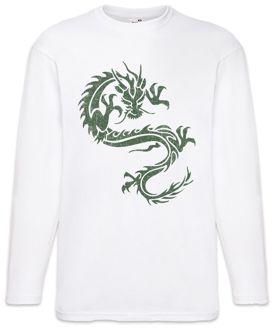 Langarmshirt Tribal Chinese Dragon II Langarm T-Shirt Drache Drachen China Maske