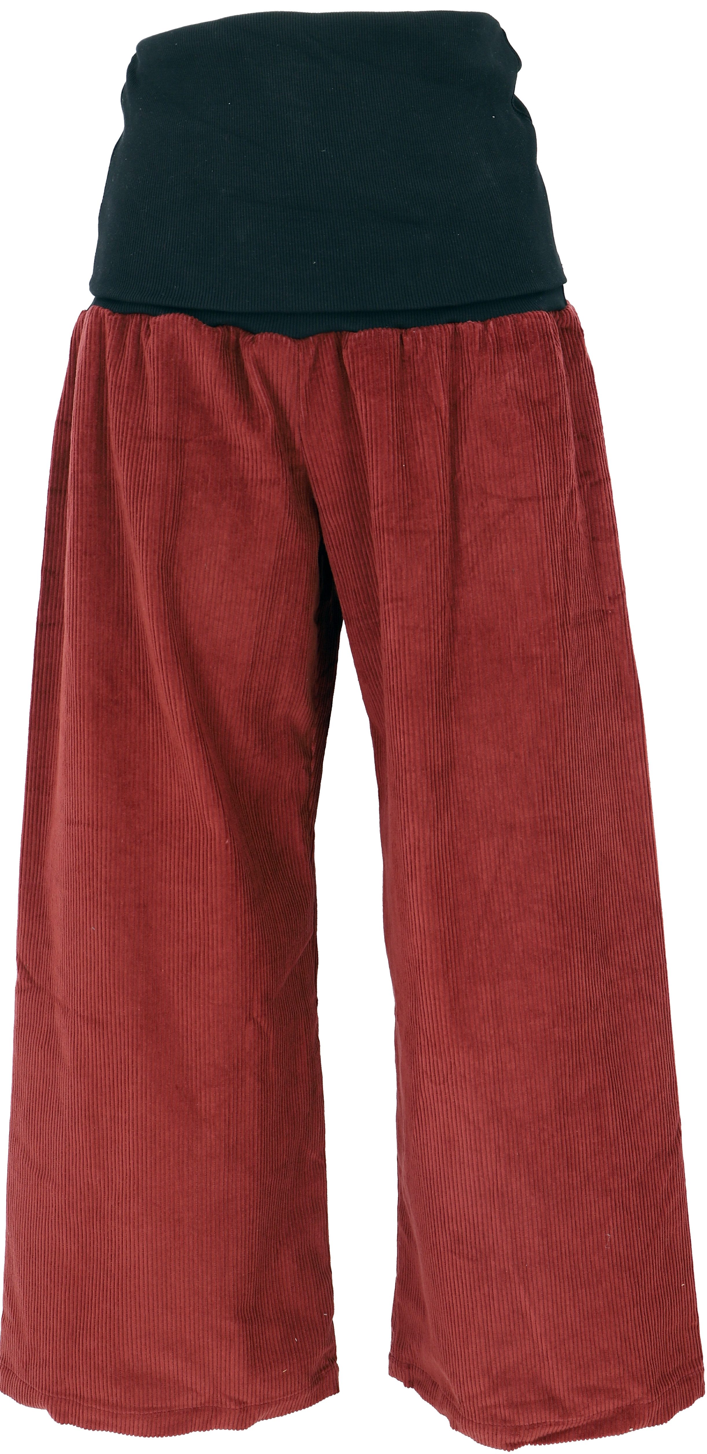 Guru-Shop Relaxhose Weite Cord Marlenehose, Wellnesshose, günstig online kaufen