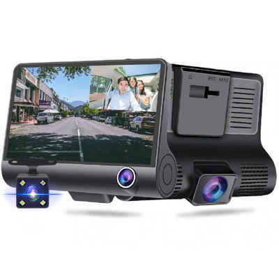 cofi1453 »Car Video Recorder 3in1 FullHD 1080p 170° 3 Kameras - Front, Parkplatz, Innenraum Fahrrekorder mit Mikrofonkamera YC-001 schwarz« Videokamera
