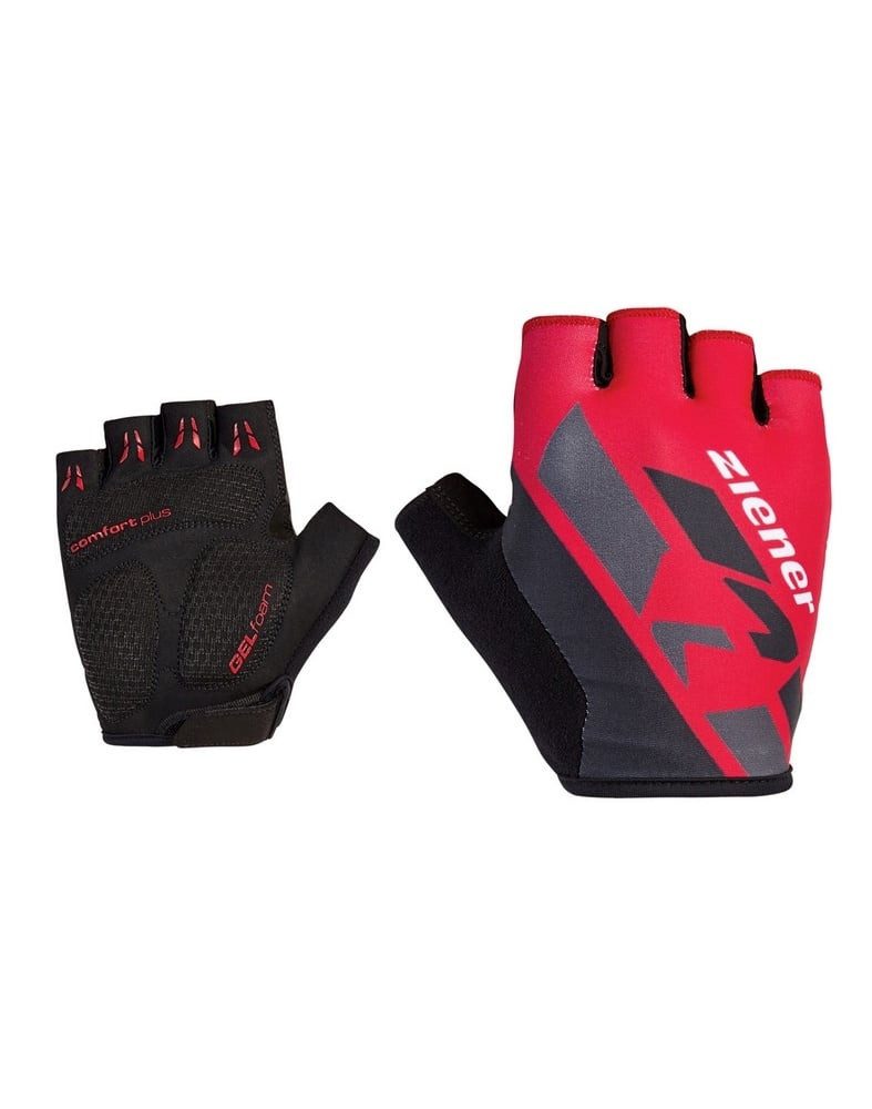 Ziener Fahrradhandschuhe Crisander (Rennrad, Gel Foam Polsterung, Ausziehhilfe) rot