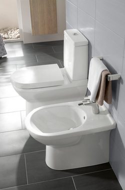 Villeroy & Boch WC-Sitz O.novo, WC-Sitz Compact 368 x 423 x 51 mm - Weiß Alpin