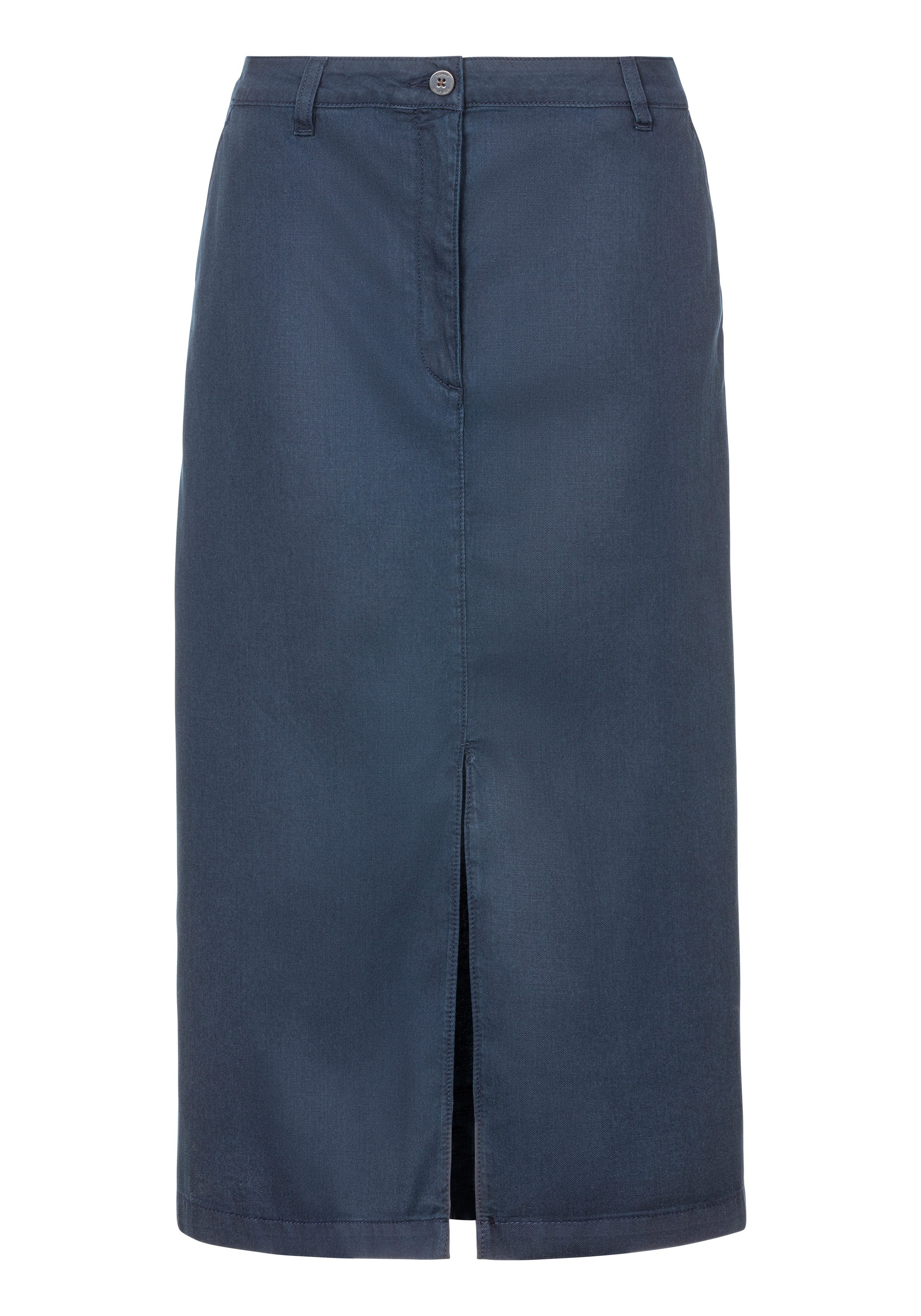 Tommy Hilfiger Webrock CO TENCEL MIDI SKIRT mit Schlitz