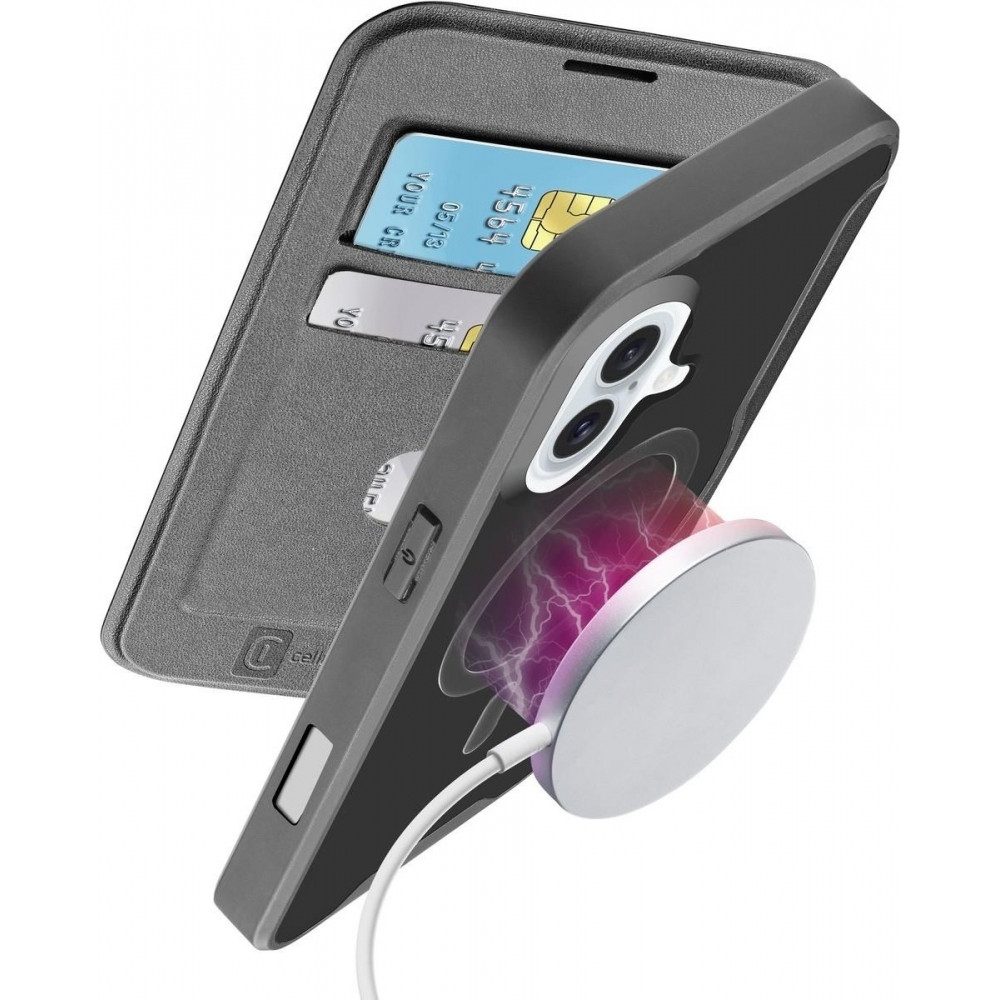 Cellularline Handytasche Cellularline DAILYMAGIPH16K Smartphone Hülle (Stylisches Design mit Rundumschutz)