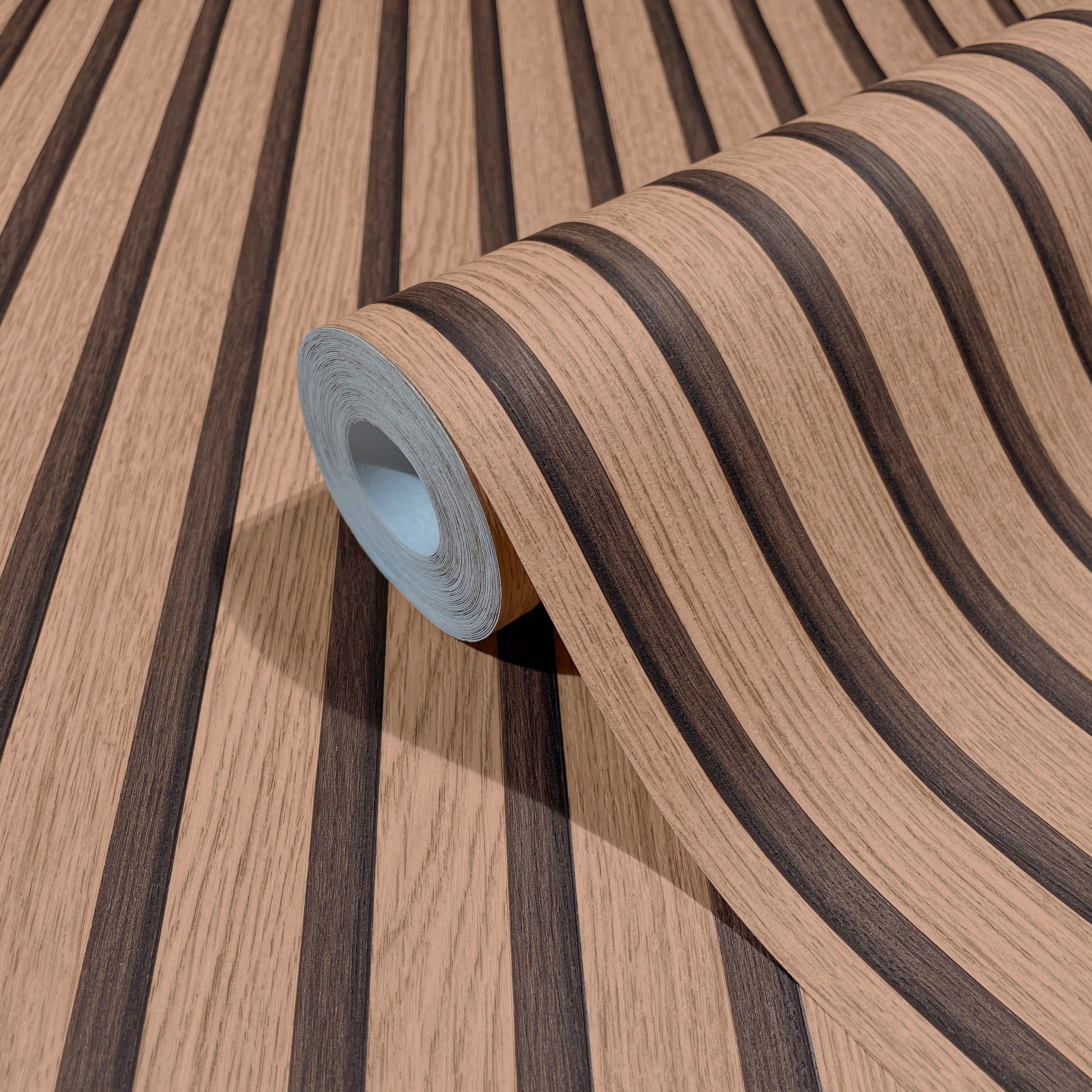 Marburg Vliestapete Timber, geprägt, Schlafzimmer moderne Vliestapete Wohnzimmer Küche holzfarben 3D für matt