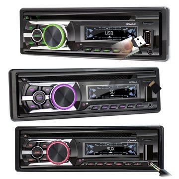 XOMAX XM-CDB623 Autoradio mit CD Player, Bluetooth, USB, SD, AUX-IN, 1 DIN Autoradio