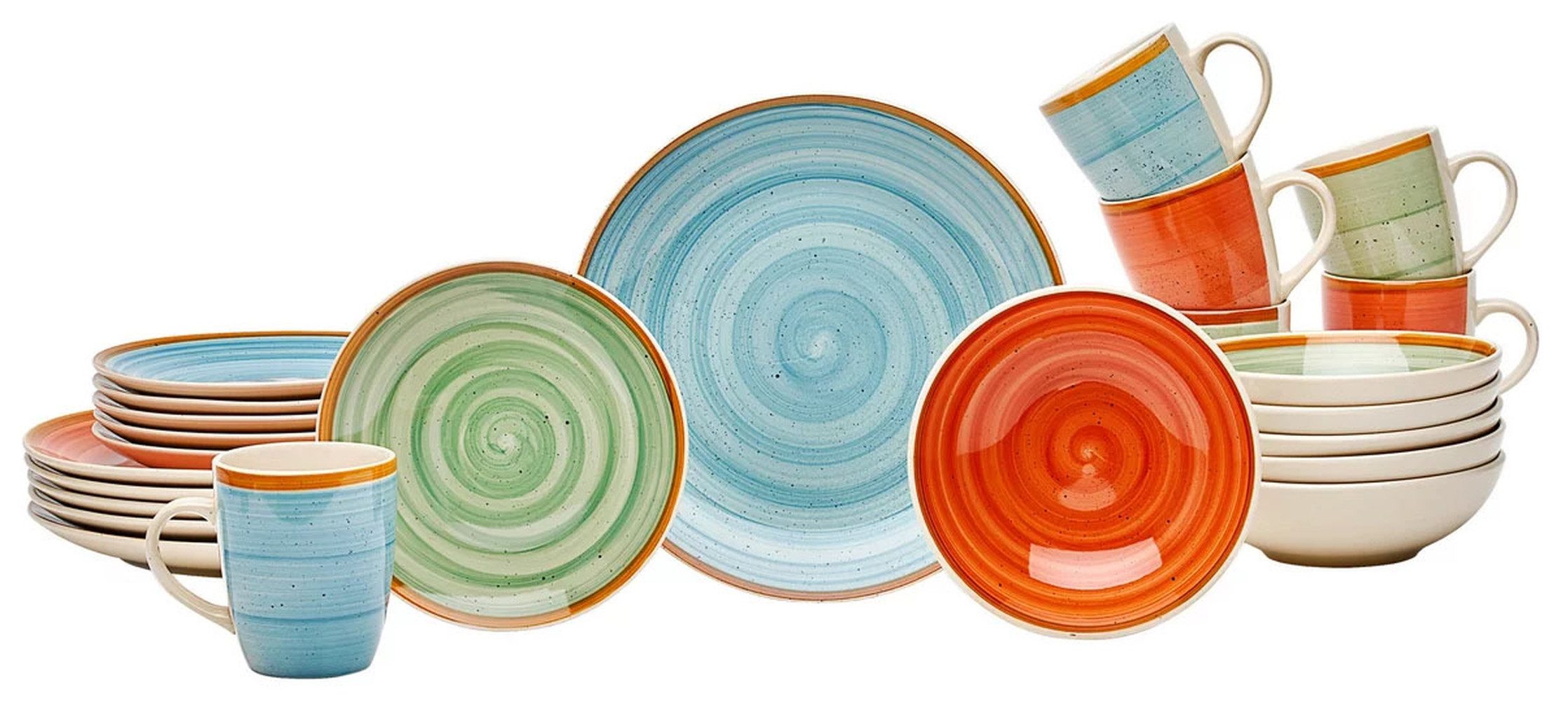 van Well Kombiservice cm (24-tlg), 6 Personen