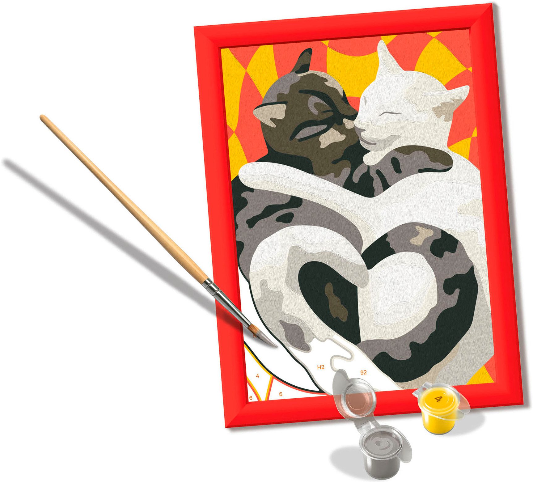 Ravensburger Malen nach Zahlen CreArt, Katzen-Liebe, Made in Europe