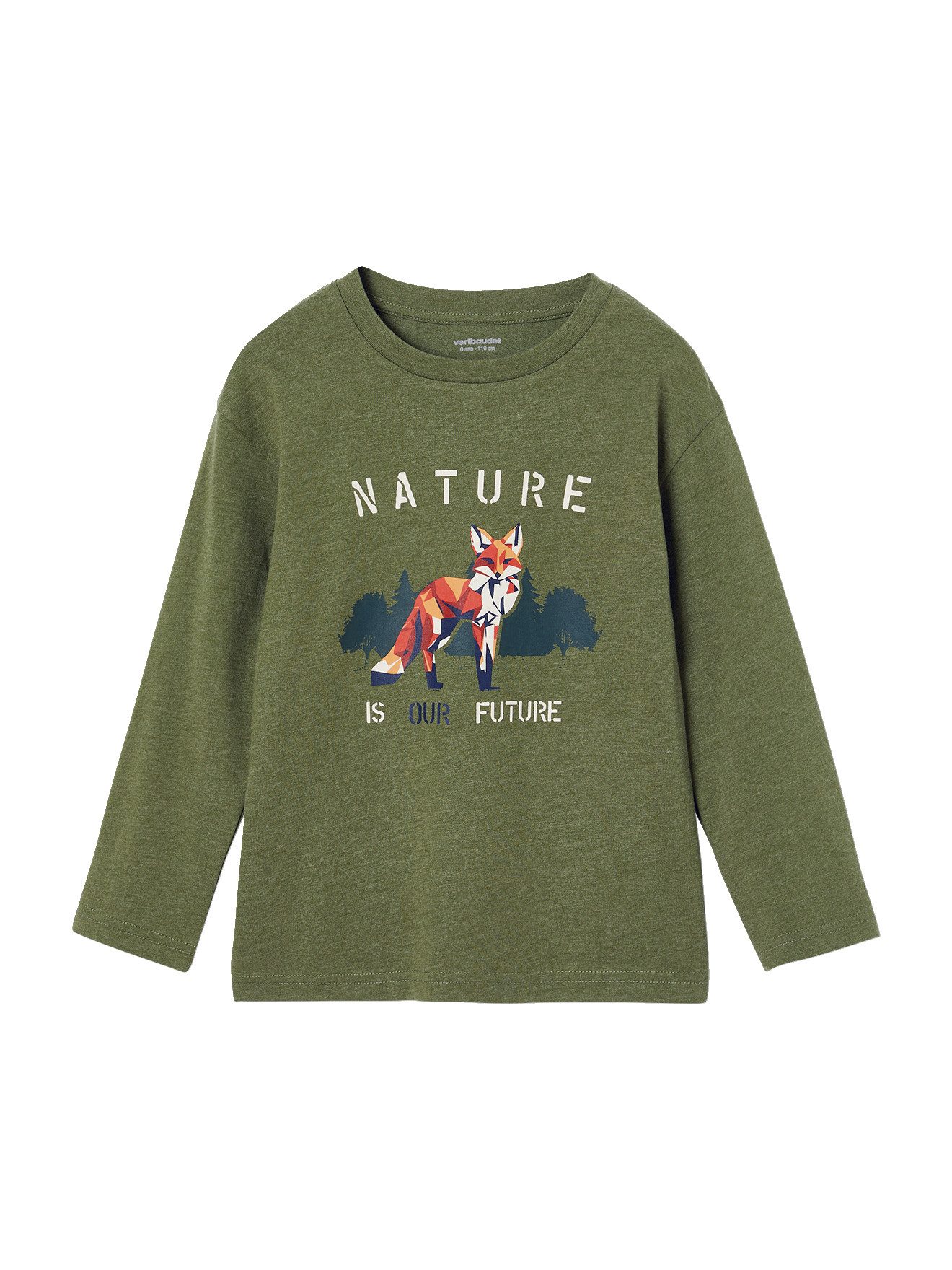 Langarmshirt Jungen Shirt mit Fuchs-Print