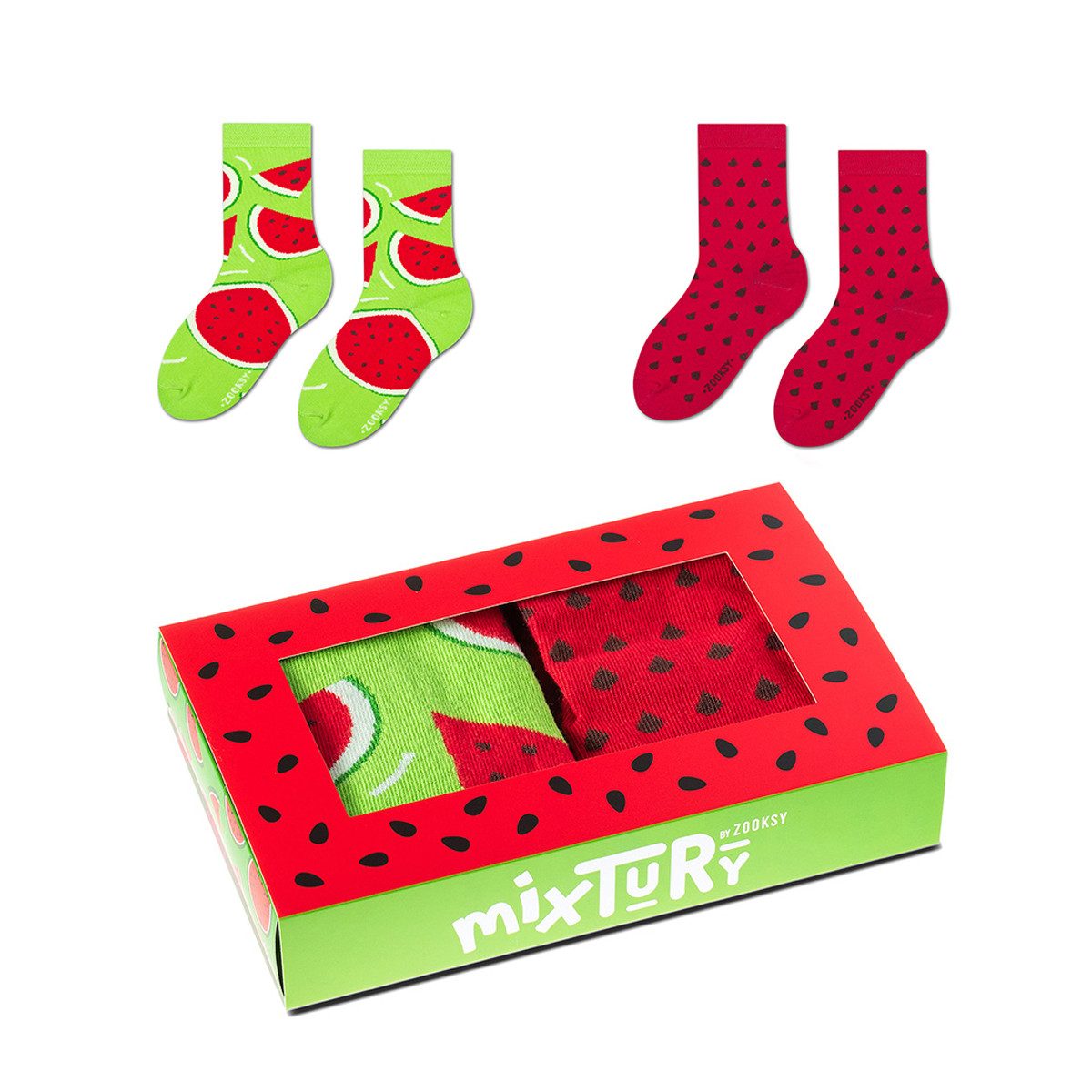 Freizeitsocken Lustige Socken mixTURY Box 2 Paar