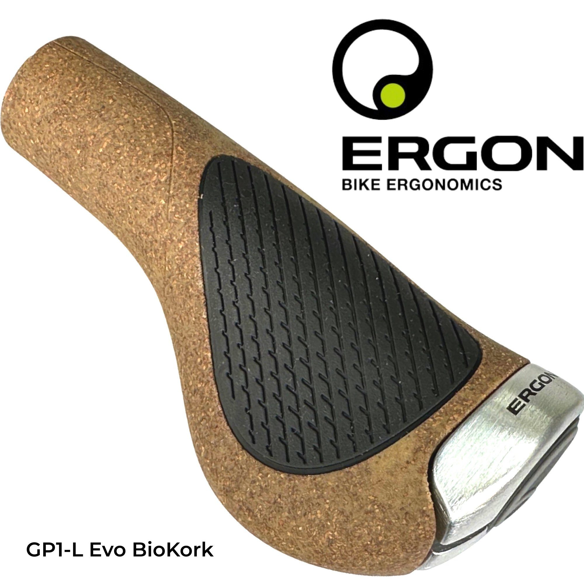 Ergon Fahrradlenker Ergon GP1-L BioKork City Tour Ebike Ergo komfort Fahrrad Griffe