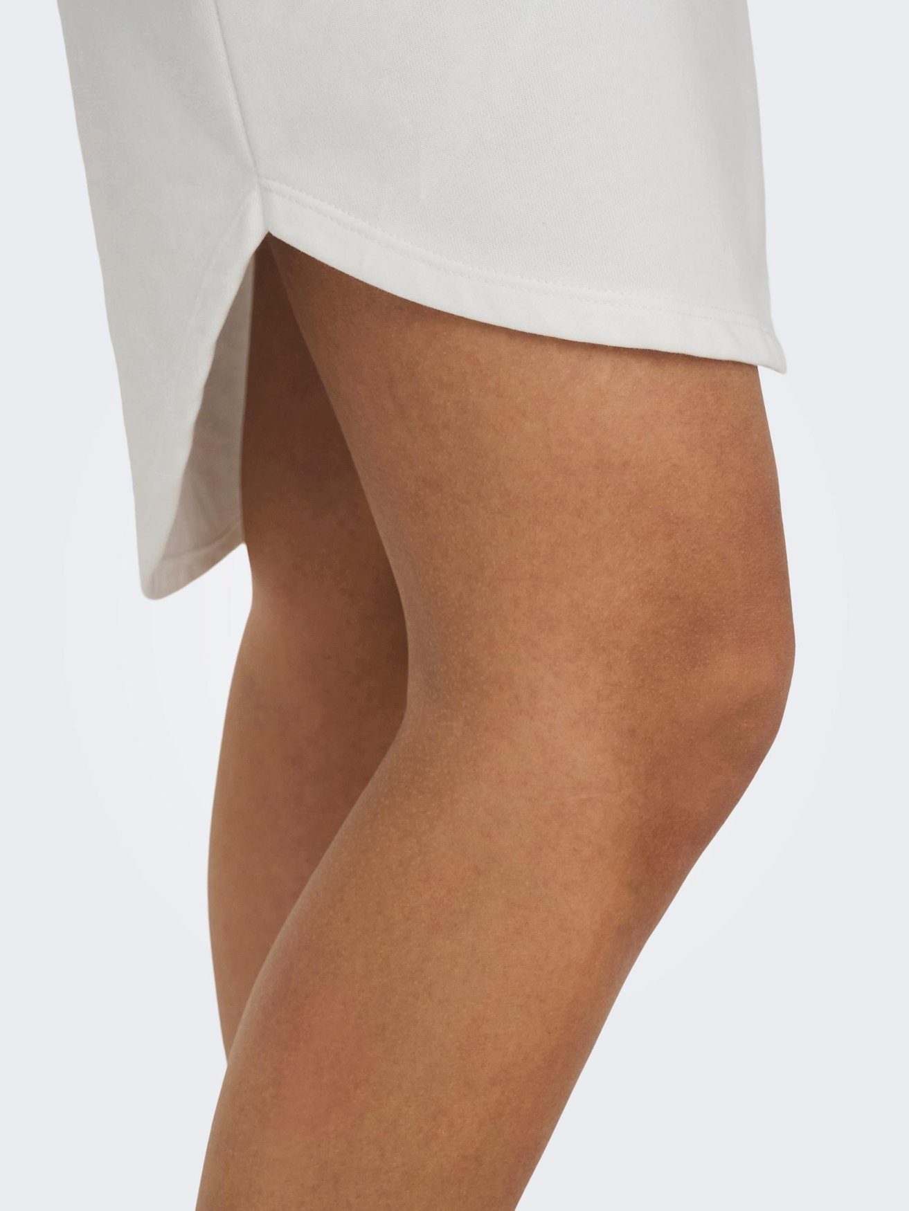 YONG JACQUELINE Weiß-3 Sweat in JDYIVY Arm Shirtkleid (knielang) de Kleid Rundhals 3/4 5608