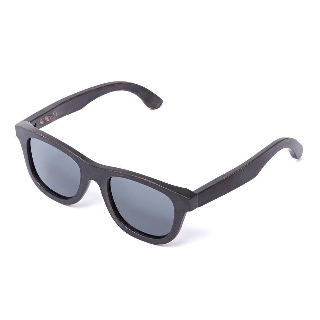 Sonnenbrille Sonnenbrille Glasfarbe Bambus, schwarz Bonizetti Schwarz 1-St) (Herren
