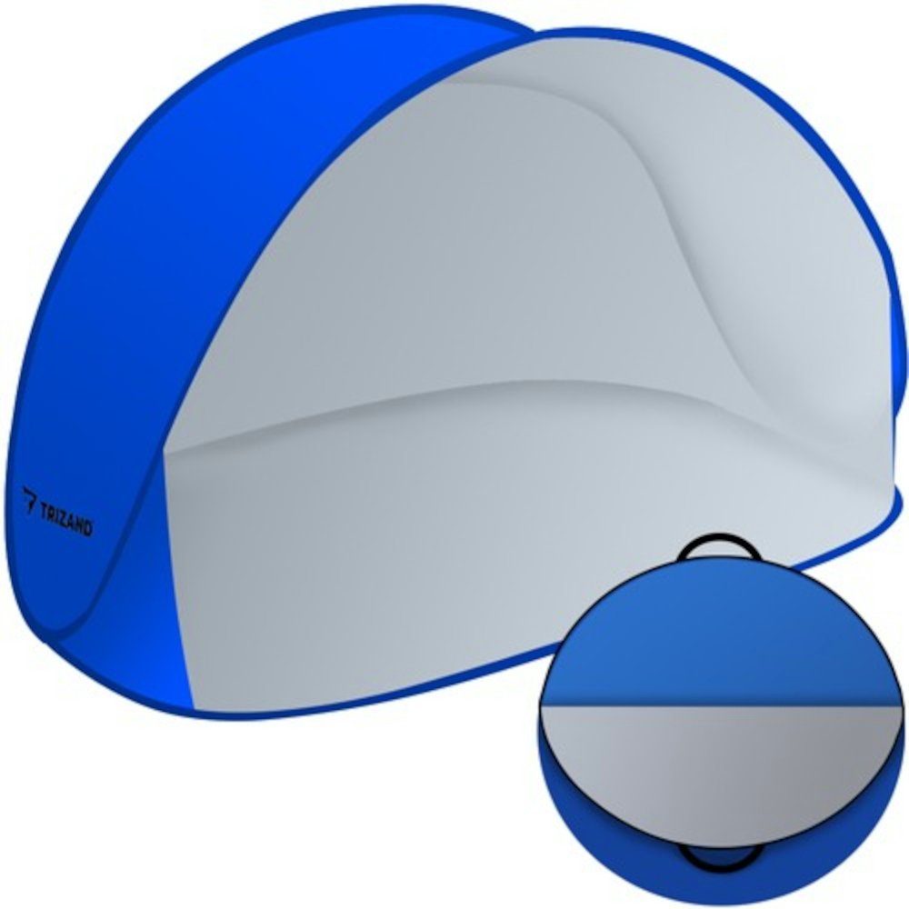 ISO TRADE Strandmuschel Strandzelt Windzelt, Personen: 2 (Spar-Set, 1 tlg., Faltzelt), verfügt über Griffe, die ein bequemes Tragen ermöglichen