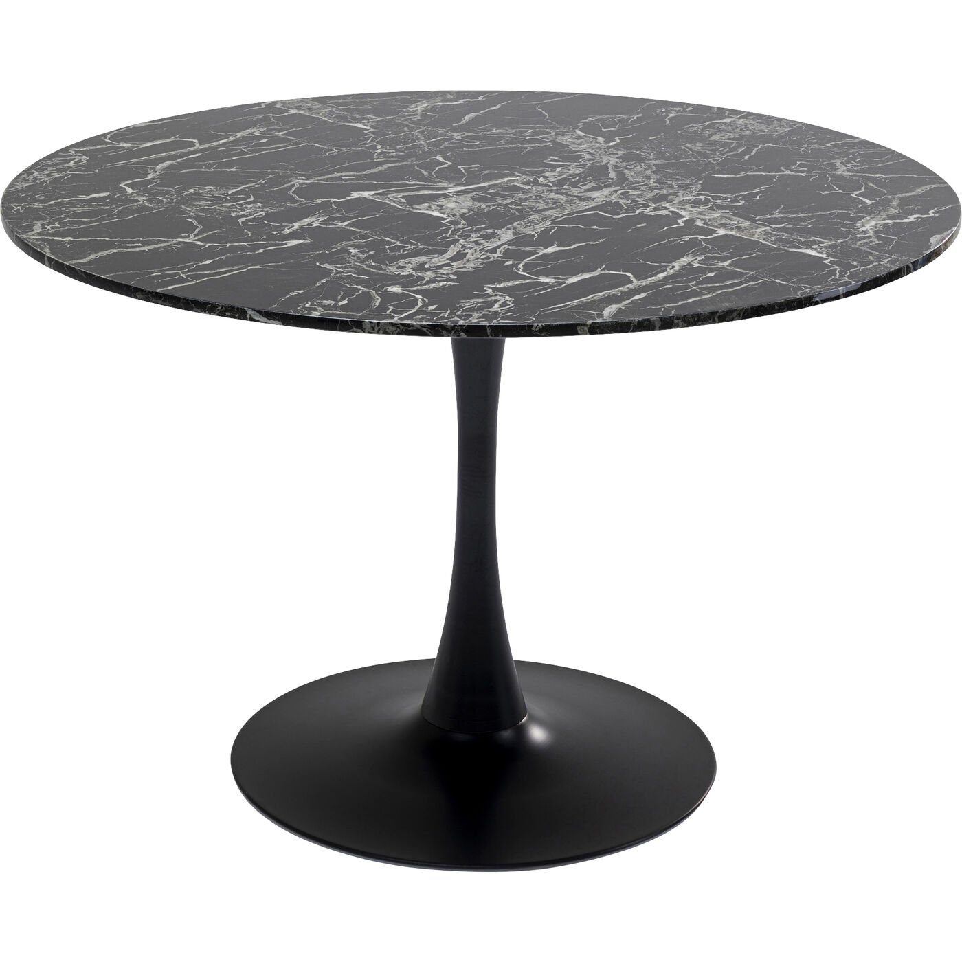 KARE Esstisch Tisch Veneto Marmor Schwarz 110cm