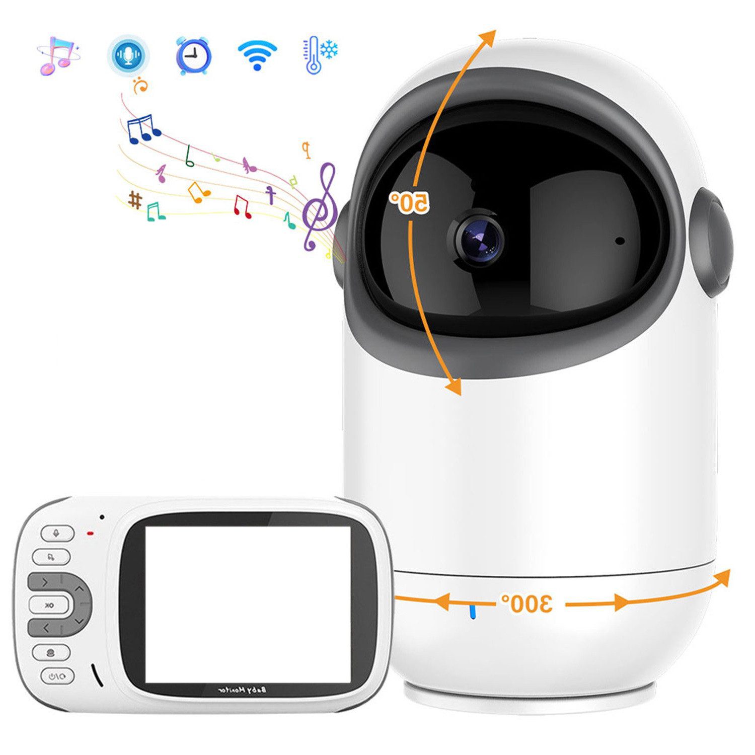 Babyphone Babyphone mit Kamera Drahtlos Wlan Überwachungskamera Europäische Norm