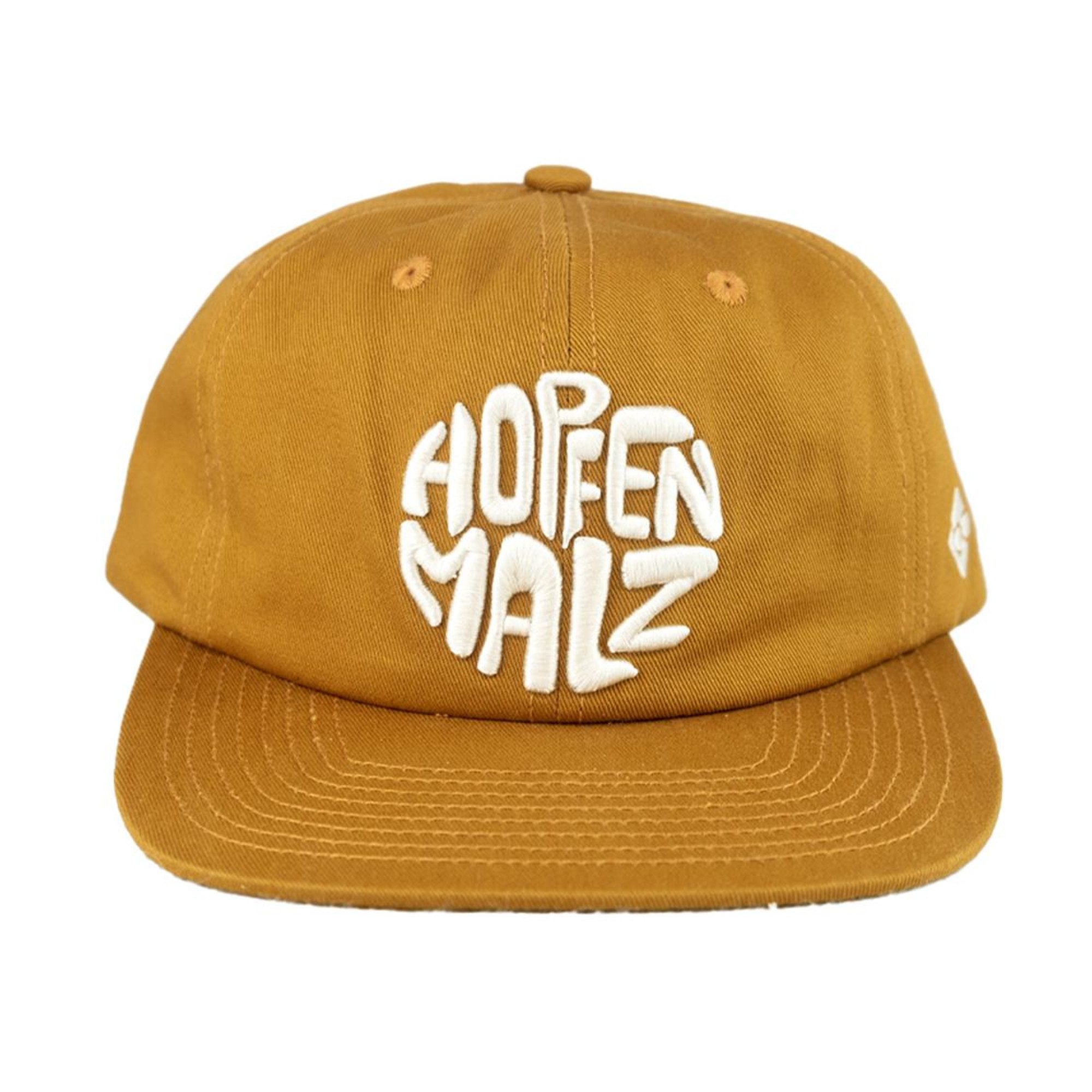 Bavarian Caps Flat Cap Bavarian Caps "Hopfen&Malz" - hellbraun (Strapback Kappe) (Basecap, Basecap)
