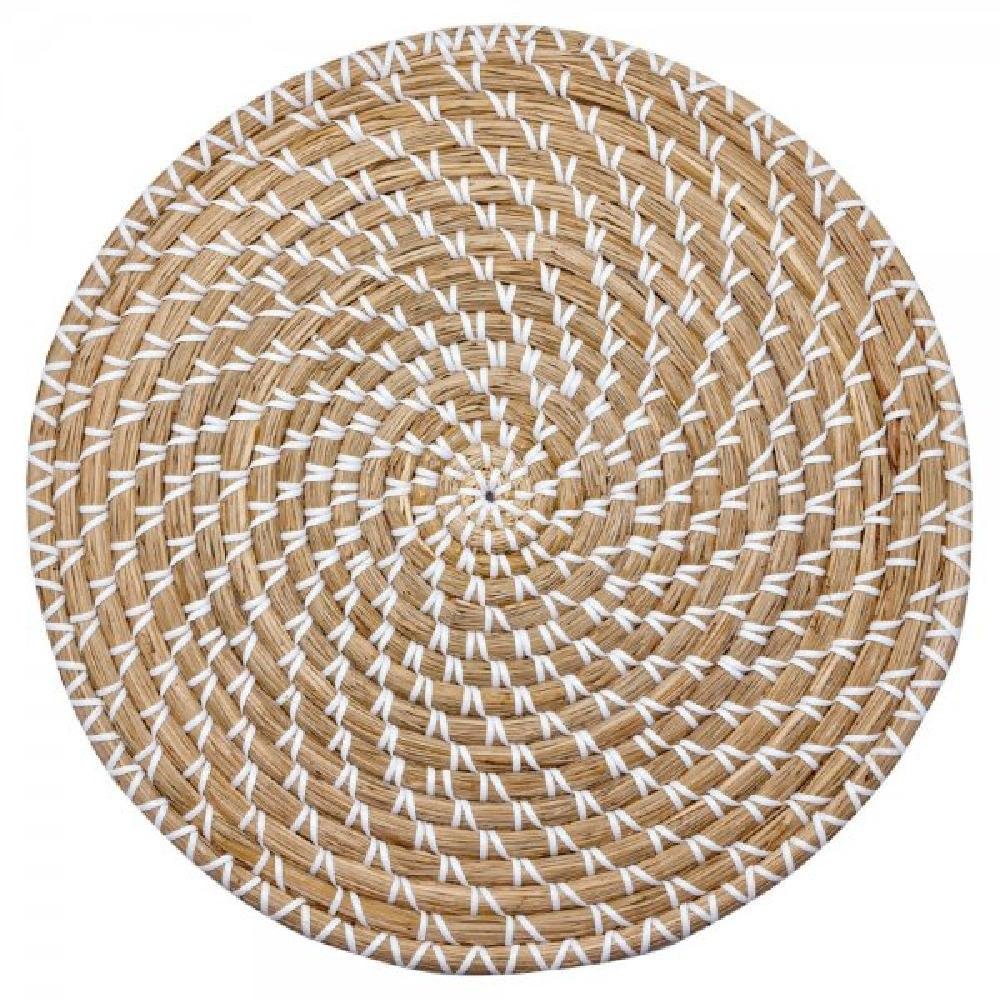 Greengate Tischdecke Tischset Rund Seegras Natur (38cm) günstig online kaufen