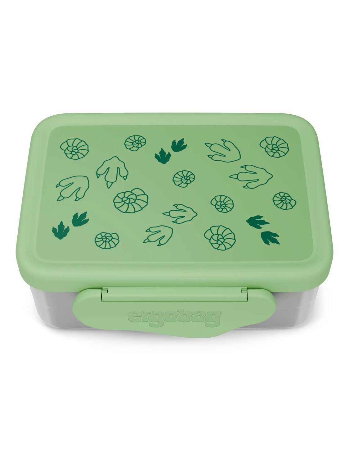 ergobag Lunchbox Edelstahl Brotdose, Edelstahl, (Edelstahl Brotdose, 3-tlg., 1x Brotdose, 1x Trennfach), spülmaschinengeeignet bis 45 Grad, Handwäsche empfohlen
