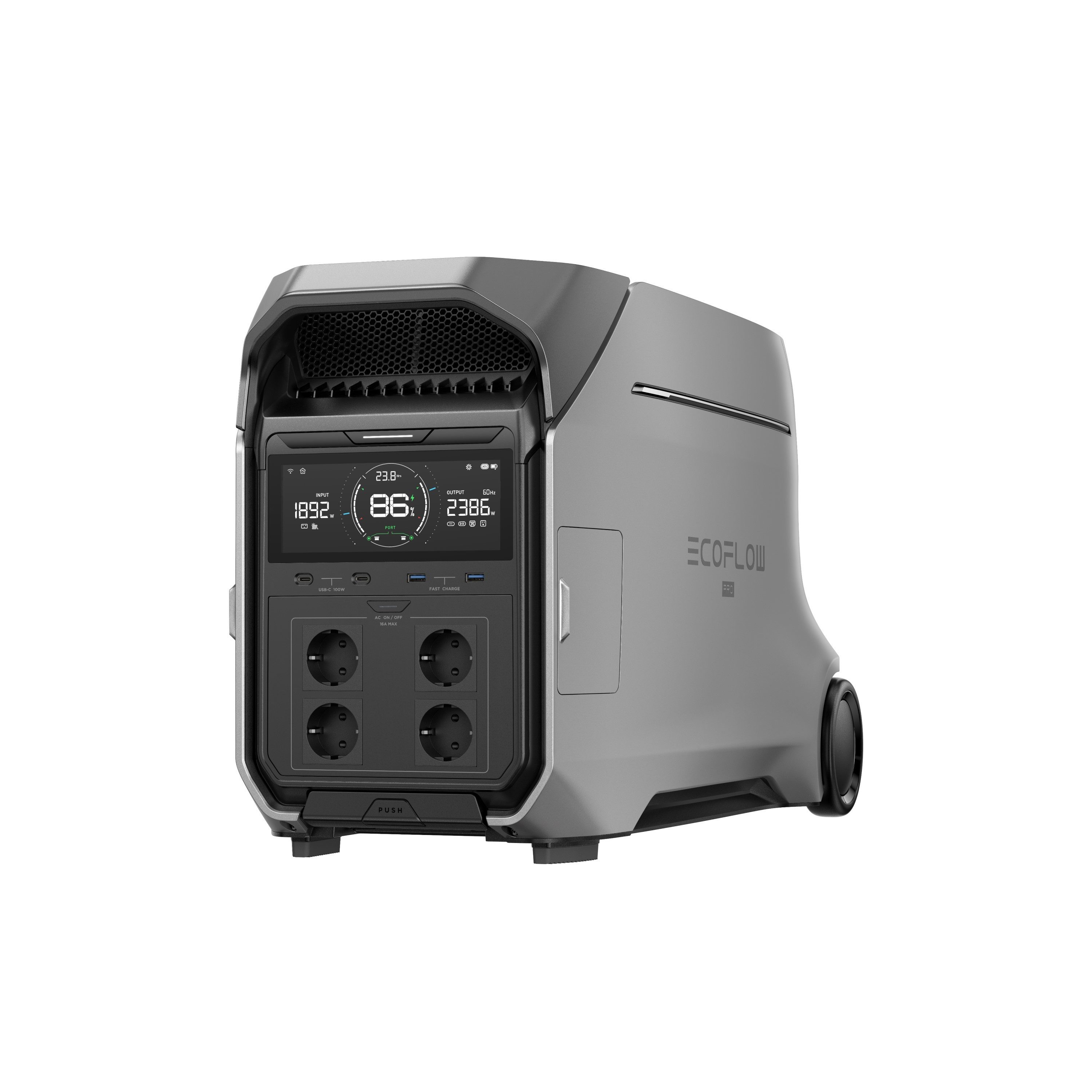 Ecoflow EcoFlow Delta Pro 3 Powerstation Powerstation (220-240 V), Erweiterbare Kapazität bis 12 kWh – Bild 3 von 5