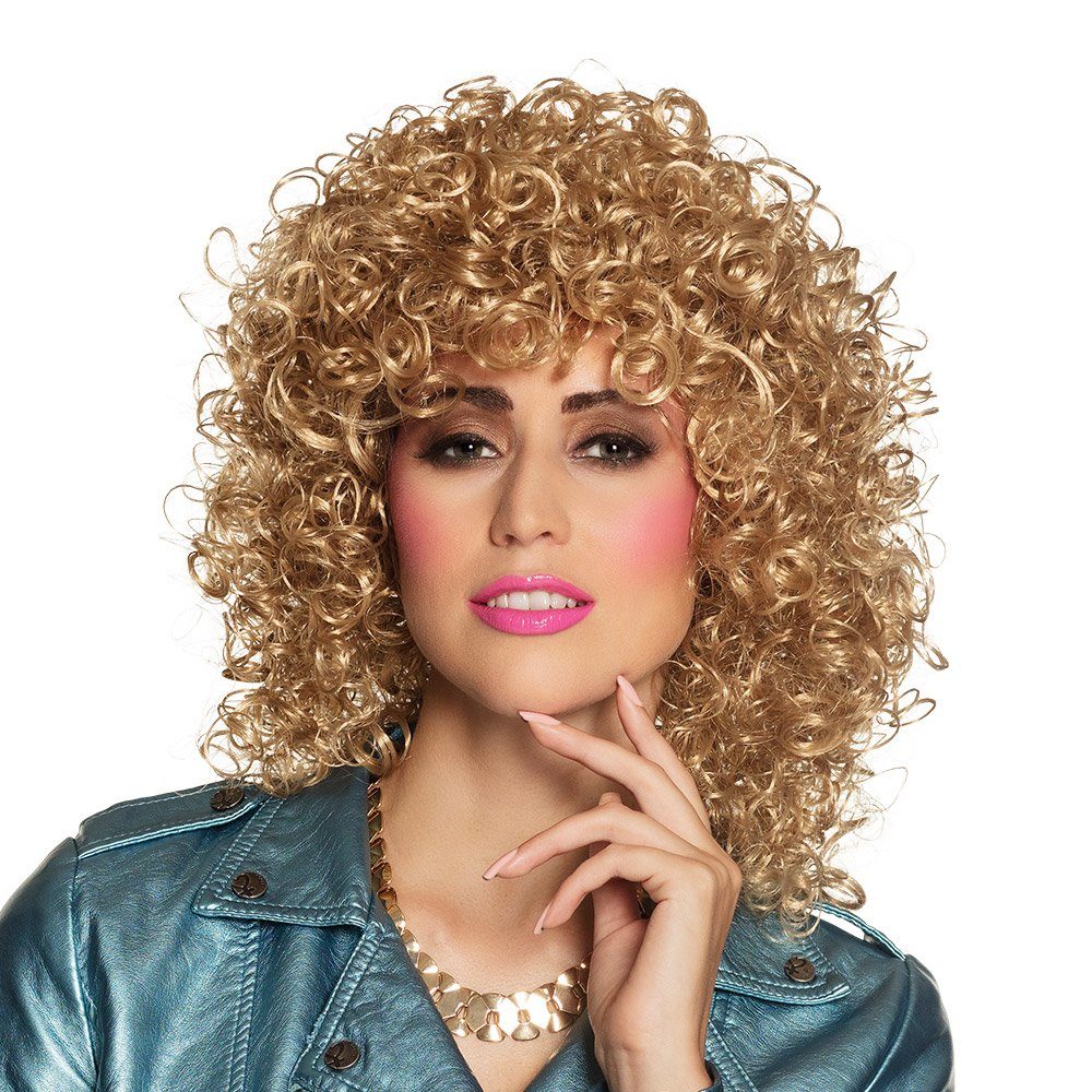 Boland Kostüm-Perücke Damen Locken Perücke 'Club' - 86242, Blond