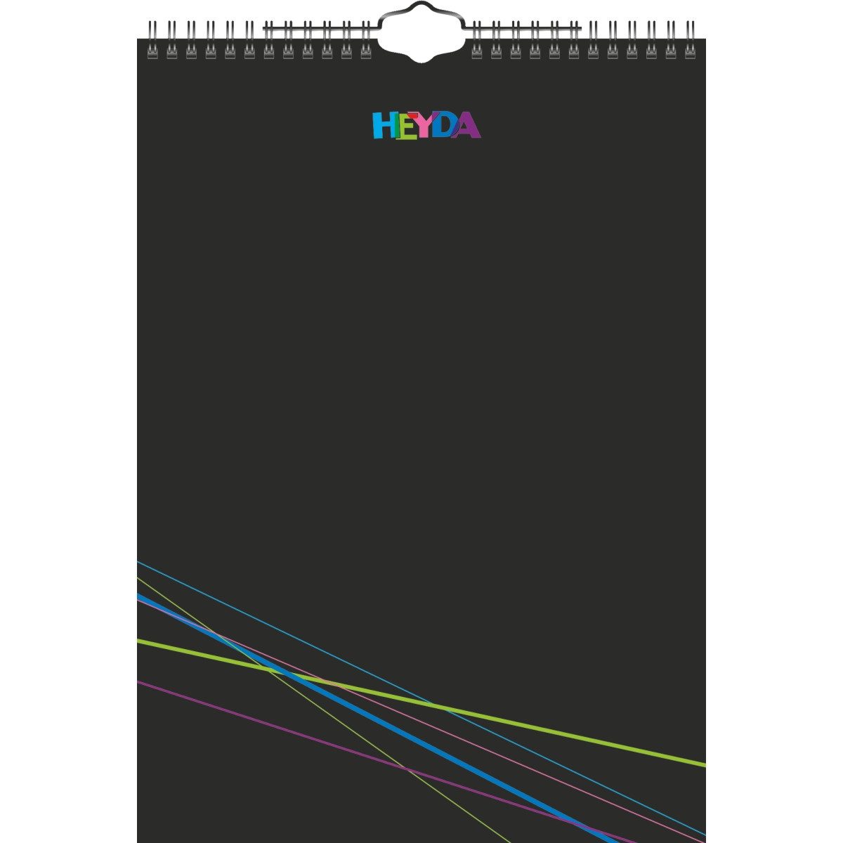Heyda Jahresplaner Kreativkalender 21,5x24cm schwarz