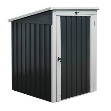 HOME DELUXE Mülltonnenbox BASURA S - 1x 240L (0,77 m², Komplett-Set), abschließbare Türen, Geräteschuppen, Mülltonnenverkleidung