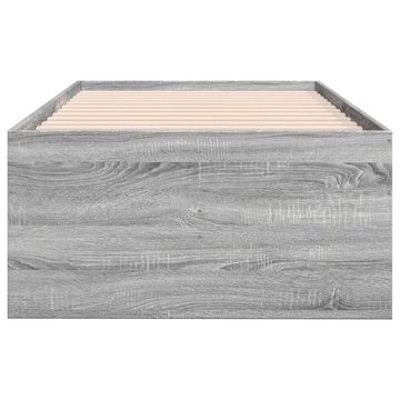 vidaXL Bett Tagesbett mit Schubladen Grau Sonoma 75x190 cm Holzwerkstoff