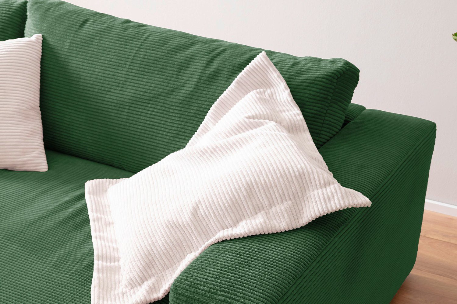 KAWOLA Big-Sofa MADELINE, verschiedene od. Sofa Stoff Farben Cord