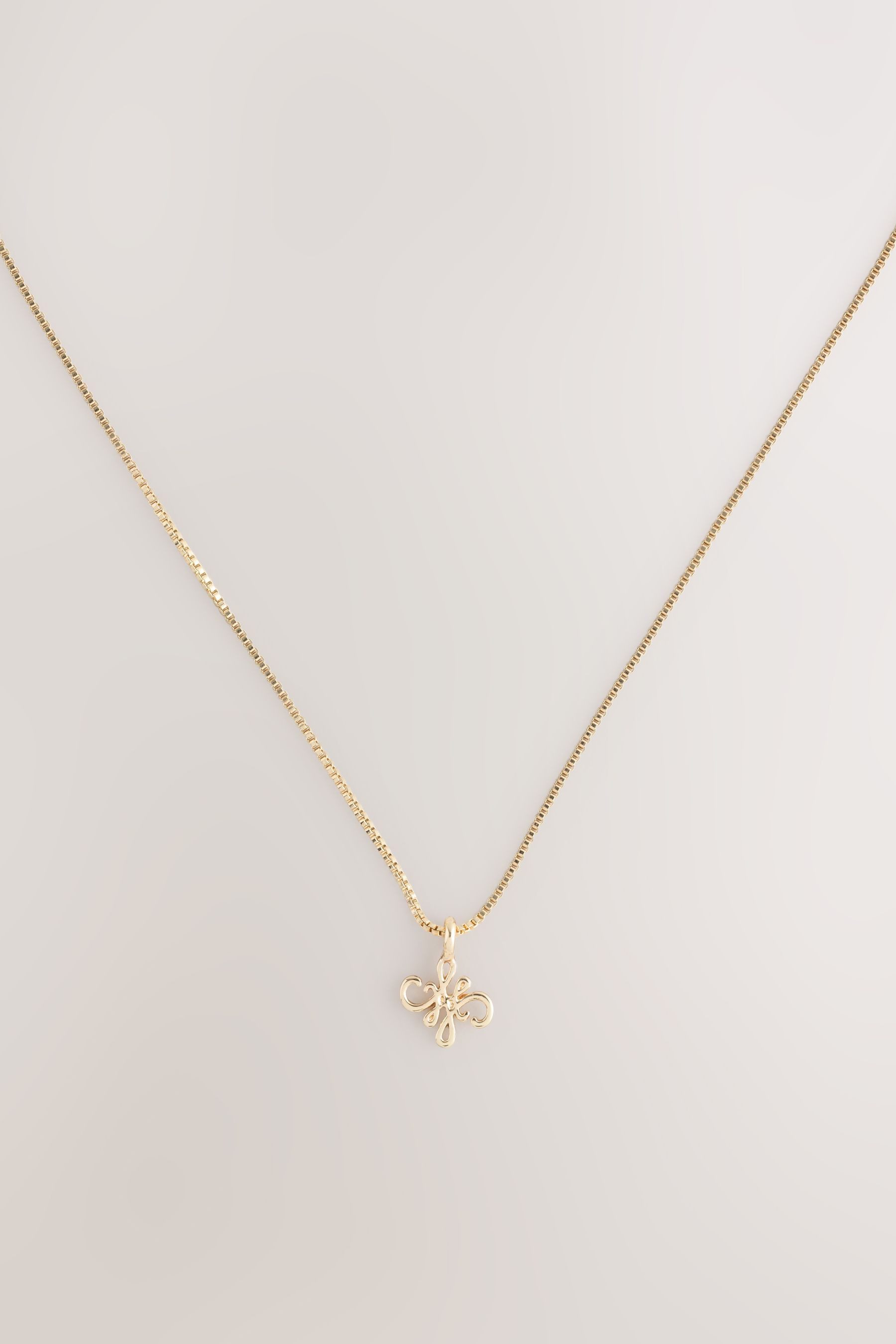 Next Kette mit Anhänger Zarte Halskette, Monogramm (1-tlg)