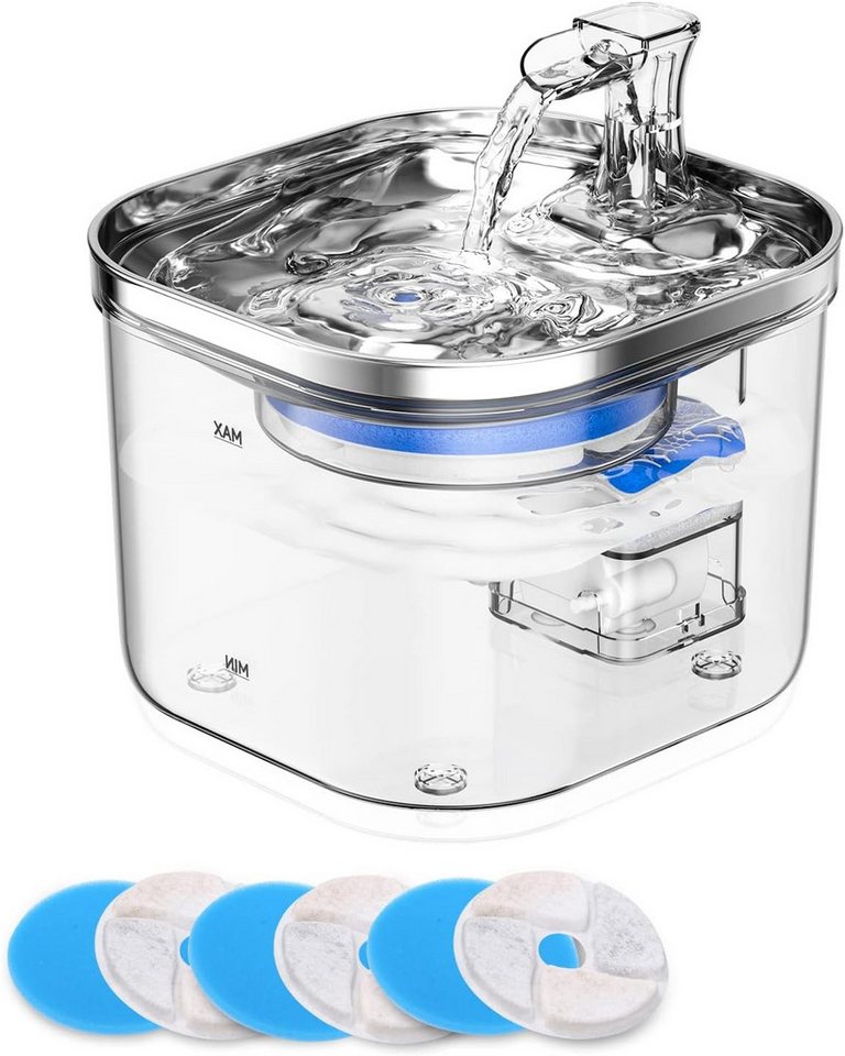 Thumbnail - Heyork Trinkbrunnen 2L Trinkbrunnen Automatisch Haustier Wasserspender für katzen Hunde