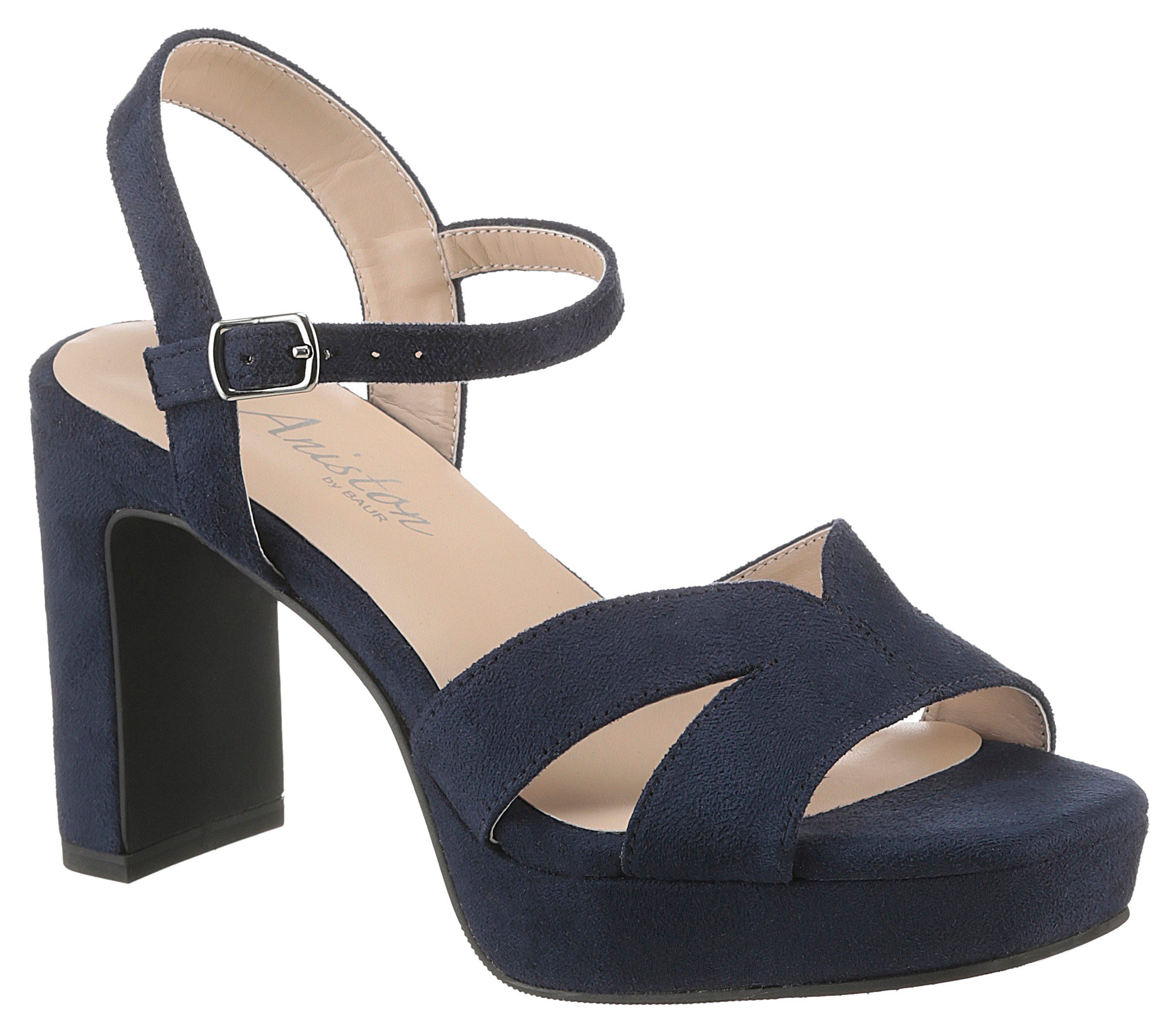 Aniston SHOES High-Heel-Sandalette, Sommerschuh, Abendsandale, Plateau günstig online kaufen