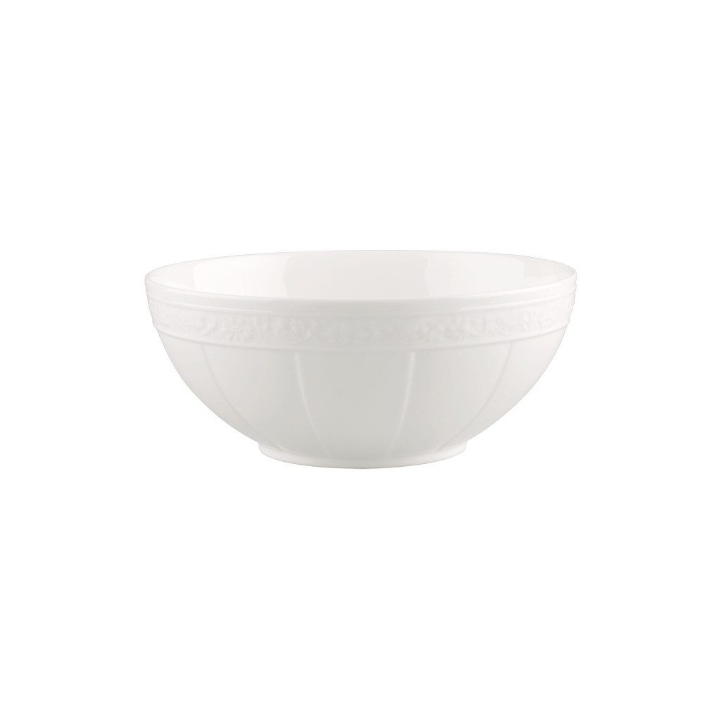 Villeroy & Boch Salatschüssel White Pearl Schüssel rund klein, Porzellan, (1-tlg)