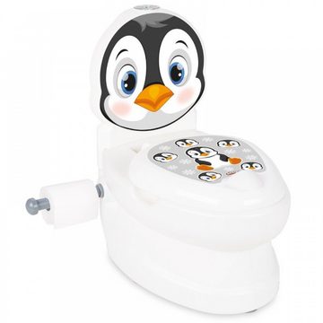 Pilsan Töpfchen Töpfchen Pinguin 07565, Musik Licht Toilettenpapierhalter Deckel Behälter