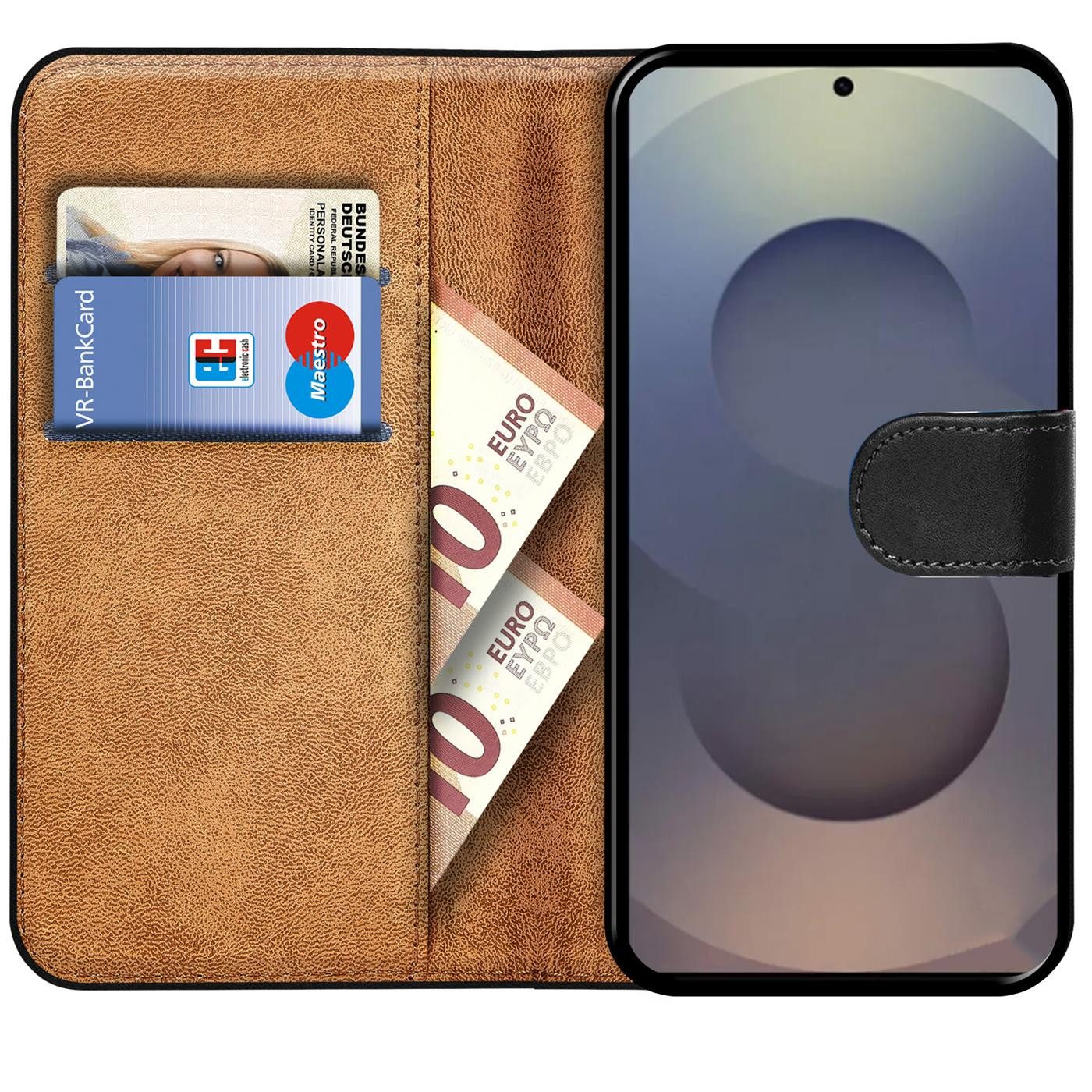 CoolGadget Handyhülle Wallet Klapp Tasche Book Case für Samsung Galaxy S25 Ultra, Hülle Klapphülle Flip Cover Etui Schutzhülle – Bild 2 von 5