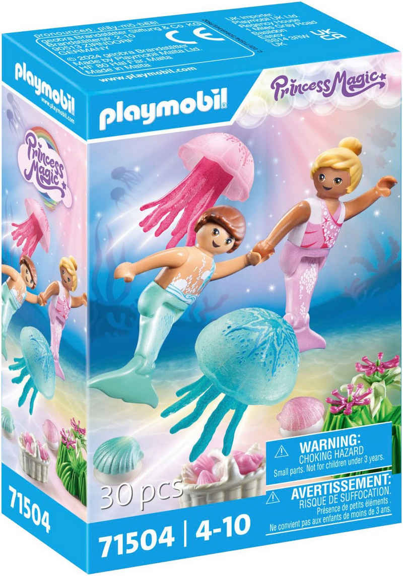 Playmobil® Konstruktions-Spielset Meerkinder mit Quallen (71504), Princess Magic, (30 St), Made in Europe