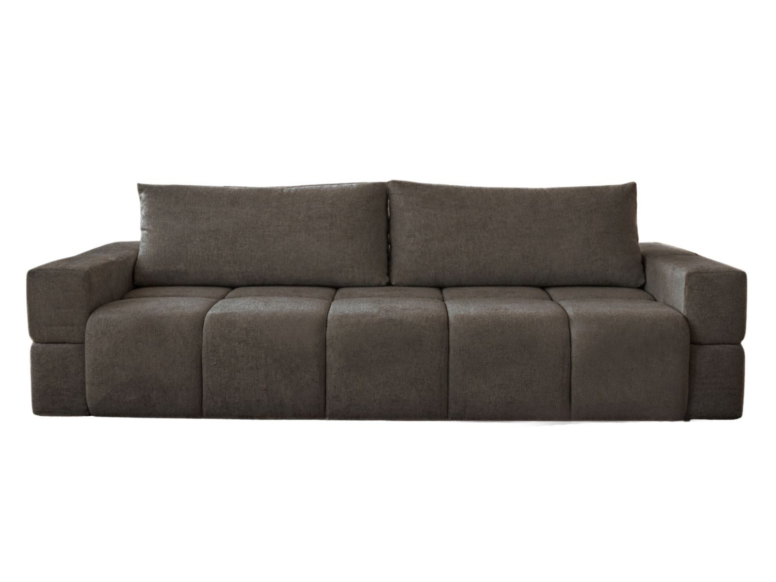 Compleo Schlafsofa Boucle Stoff, Designersofa, Wolkensofa bubble WOLKS, Abgerundete Formen, Schlaffunktion mit Bettkasten