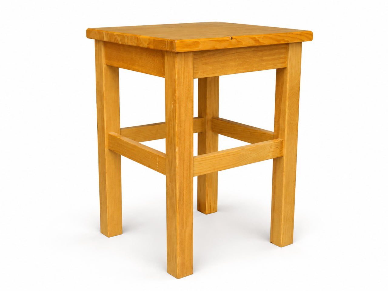 JVmoebel Sitzhocker Massiver Holzhocker Skandi Natur Sitzhocker Kiefer Modern Sofort