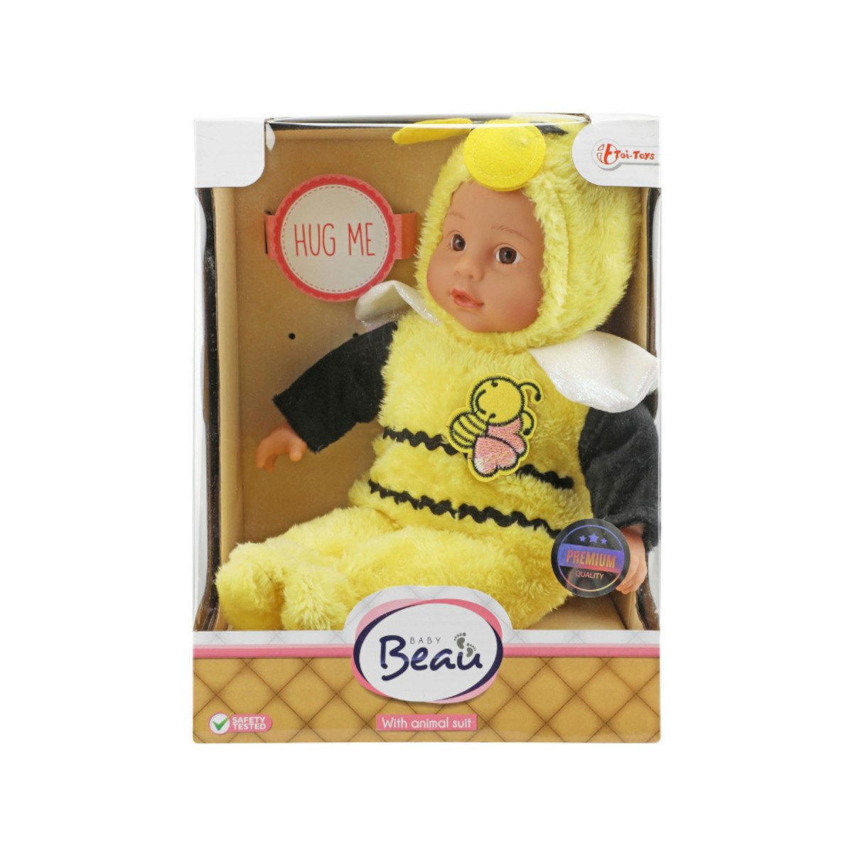 Toi-Toys Actionfigur Toi-Toys BEAU Babypuppe in Tieranzug – Biene
