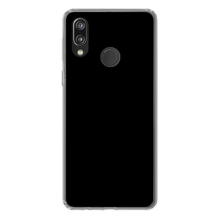 MuchoWow Handyhülle Schwarz - Muster - Innen - Massiv - Schwarz - Dunkel Handyhülle Huawei P20 Lite (2019) Handy Case Silikon Bumper Case