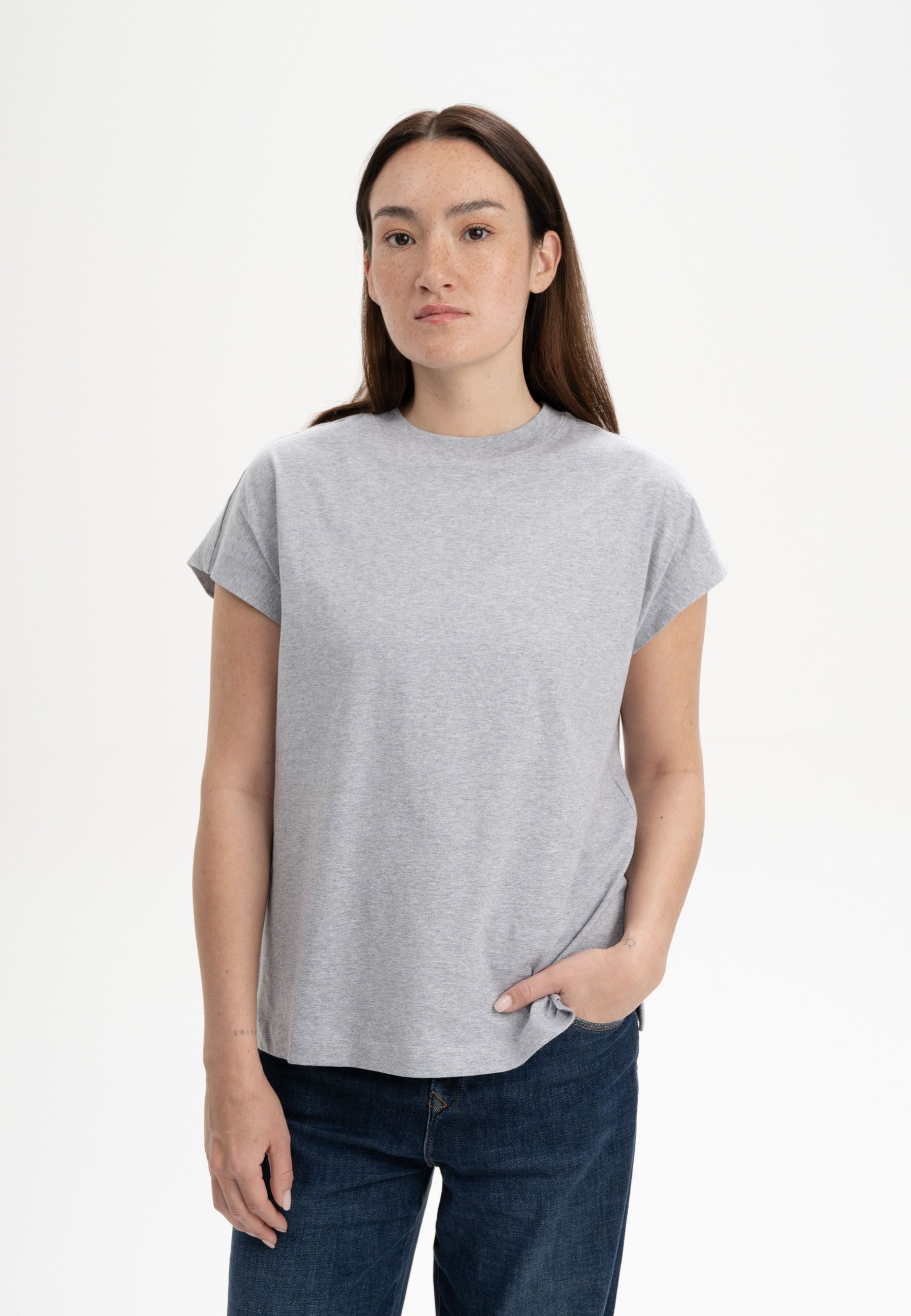 MELA Kurzarmshirt Damen T-Shirt MADHU Fein günstig online kaufen