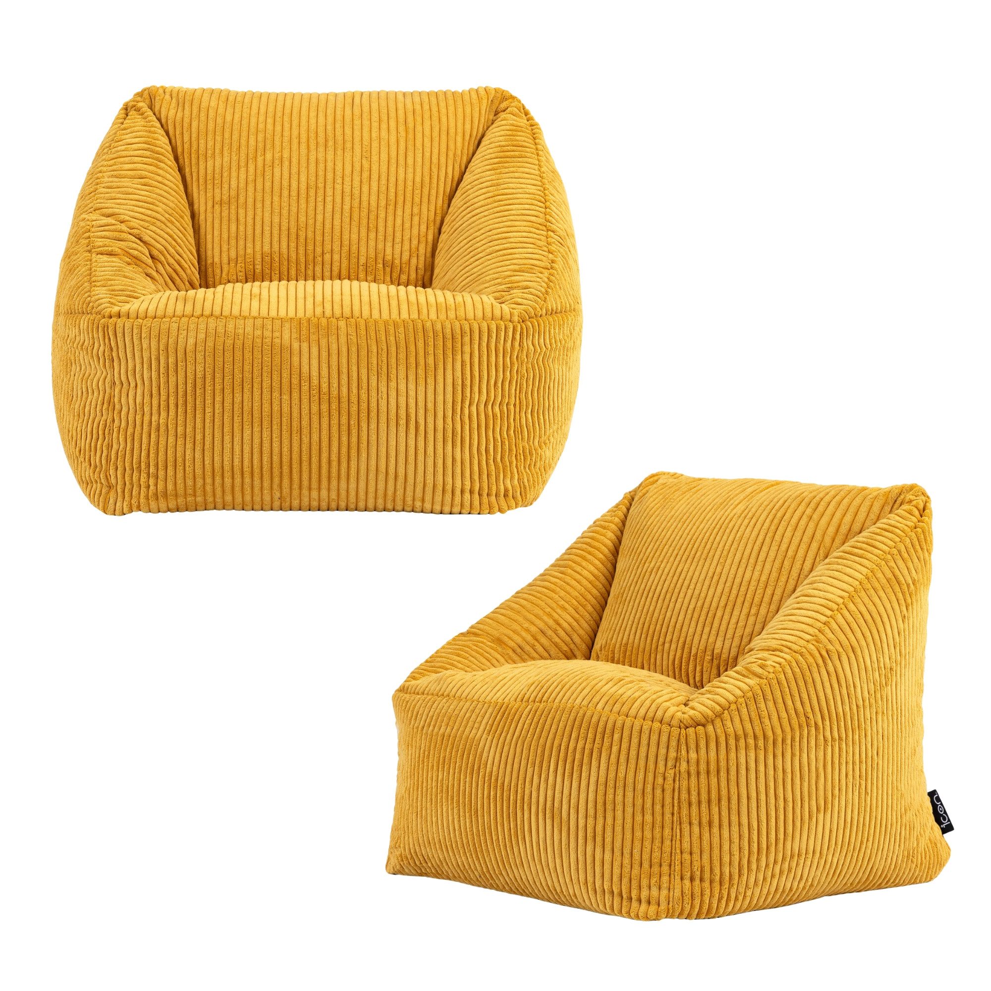 icon Sitzsack Kinder aus Cord Flauschig „Natalia“, 55x44cm, Made in Germany, für Kinderzimmer