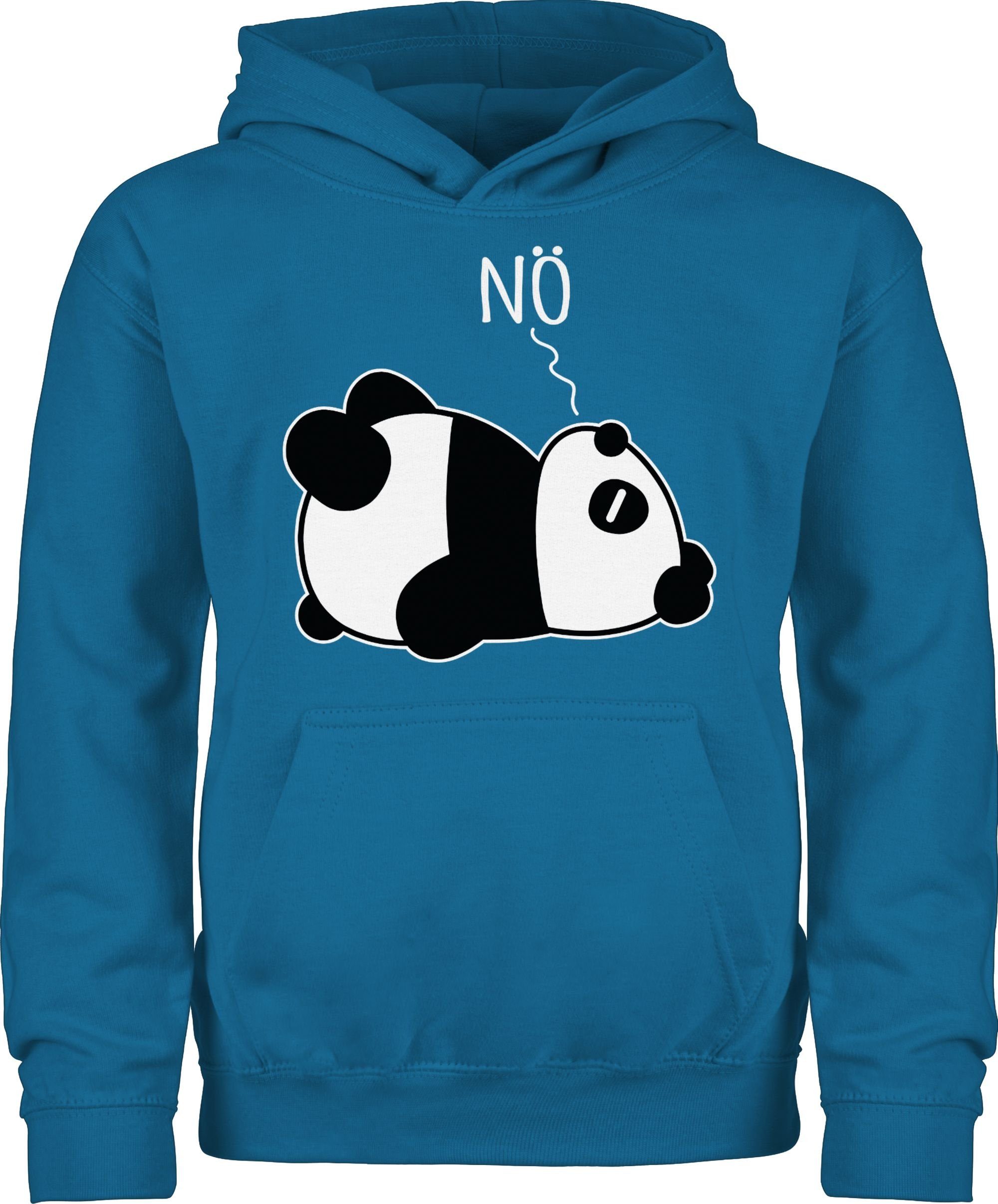 Shirtracer Hoodie Nö - Panda - weiß Statement Sprüche Kinder