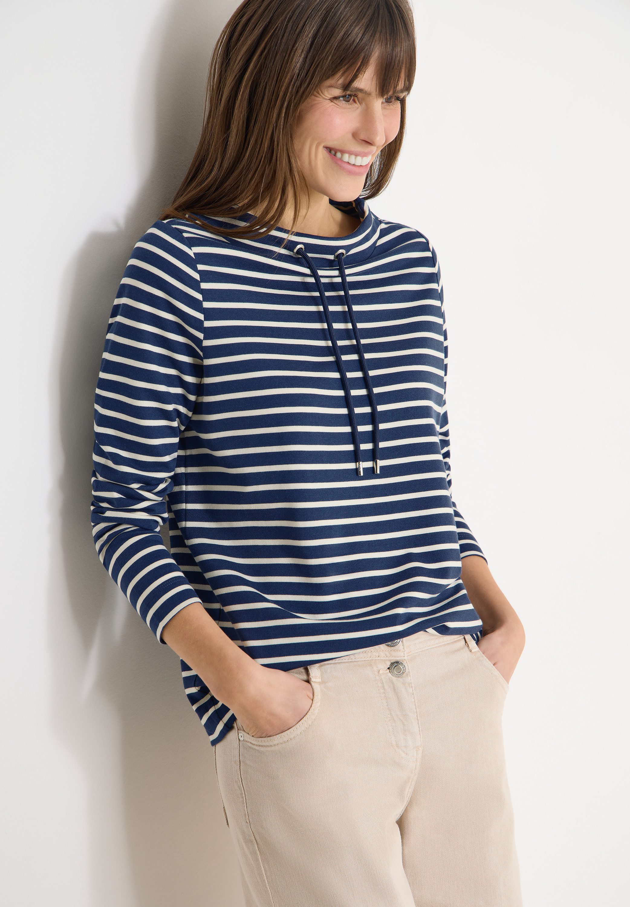 CECIL Langarmshirt mit Streifenmuster günstig online kaufen