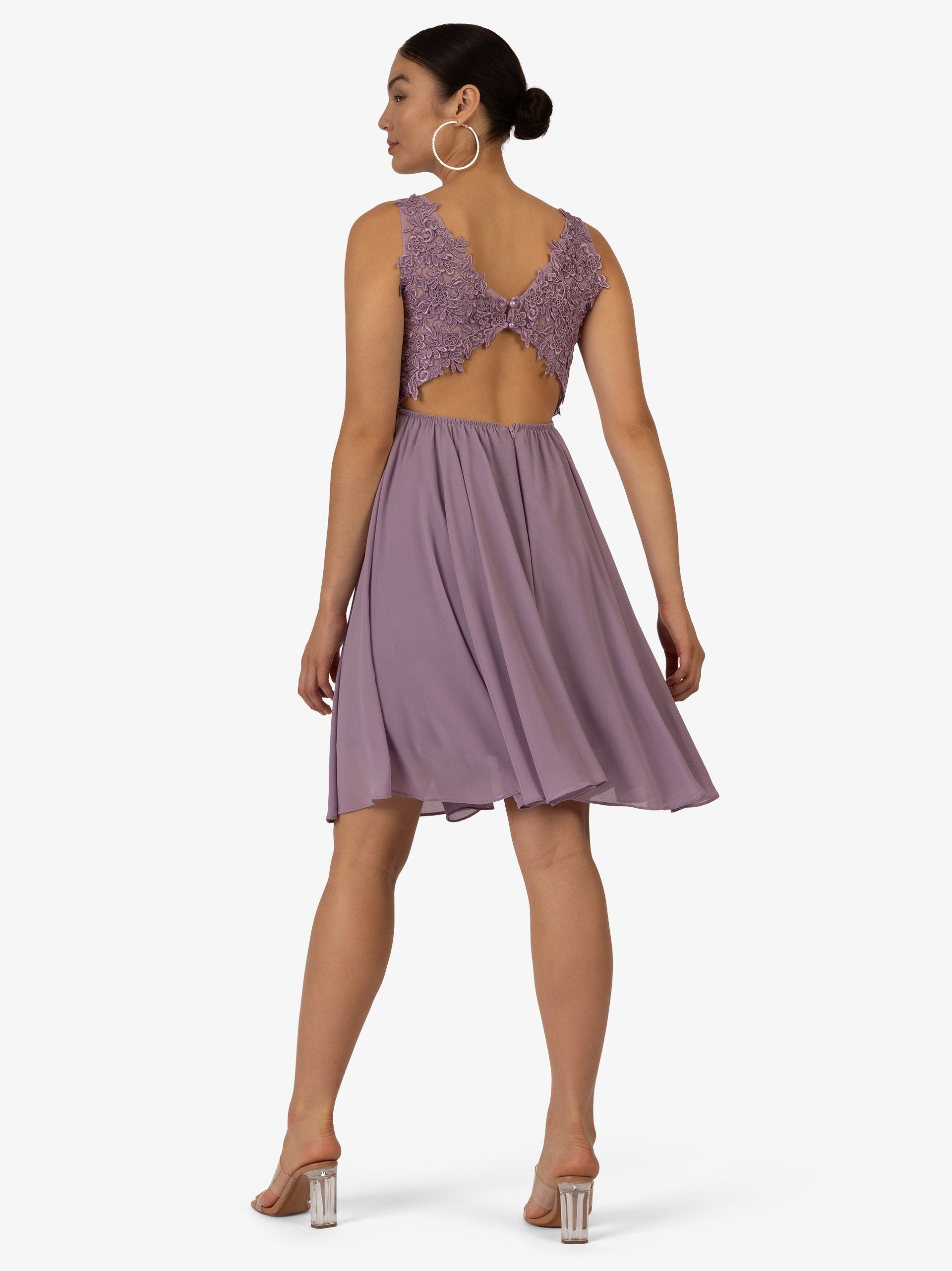 Kraimod Cocktailkleid aus Chiffon, Mesh und günstig online kaufen