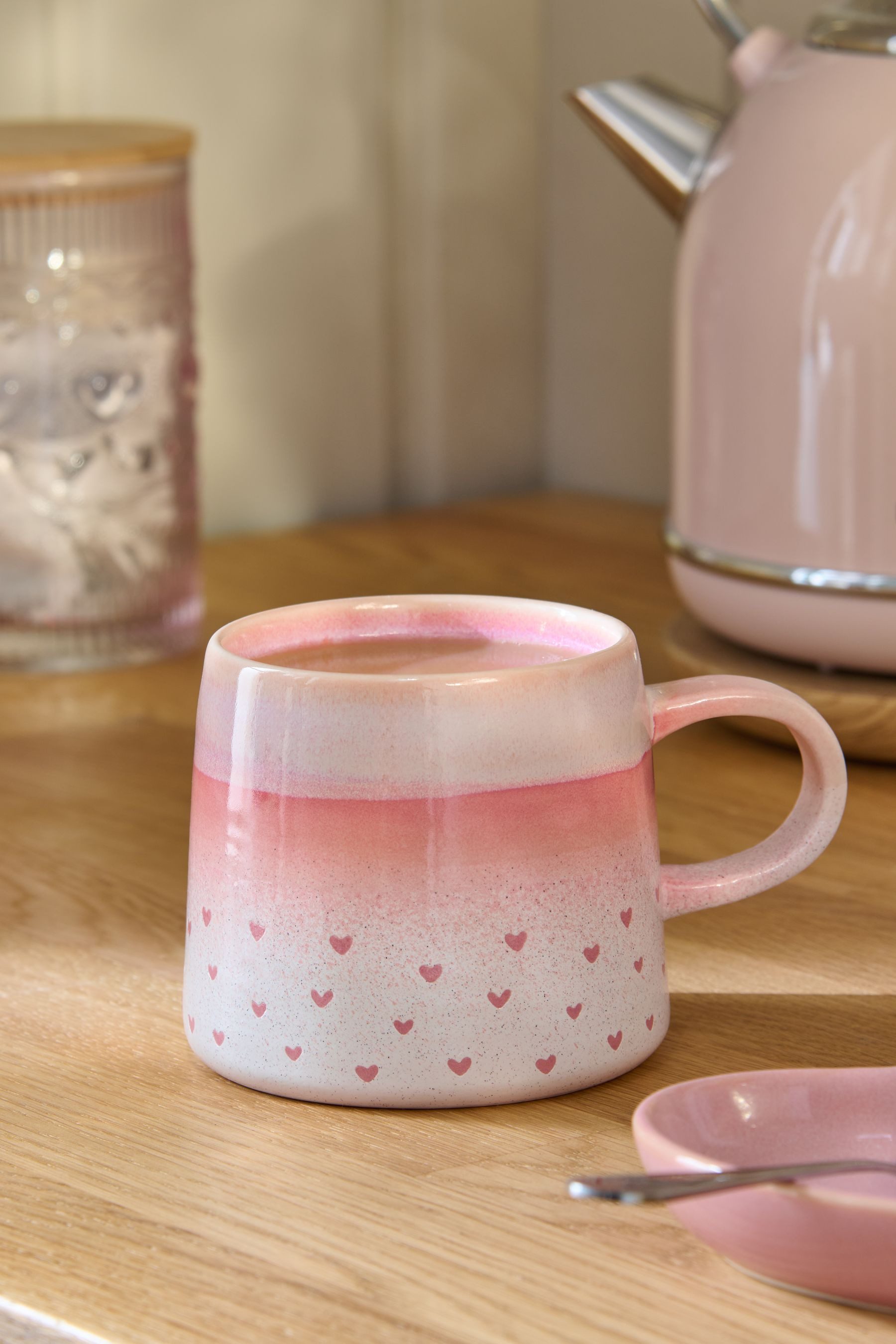 Next Becher Herz-Tasse mit reaktiver Glasur, 1-tlg., Steingut