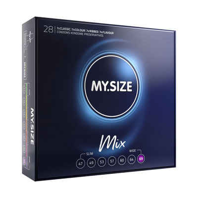MY.SIZE Kondome MY.SIZE Mix 69 28er, 1 St., 28er Set, Dünn, Vegan