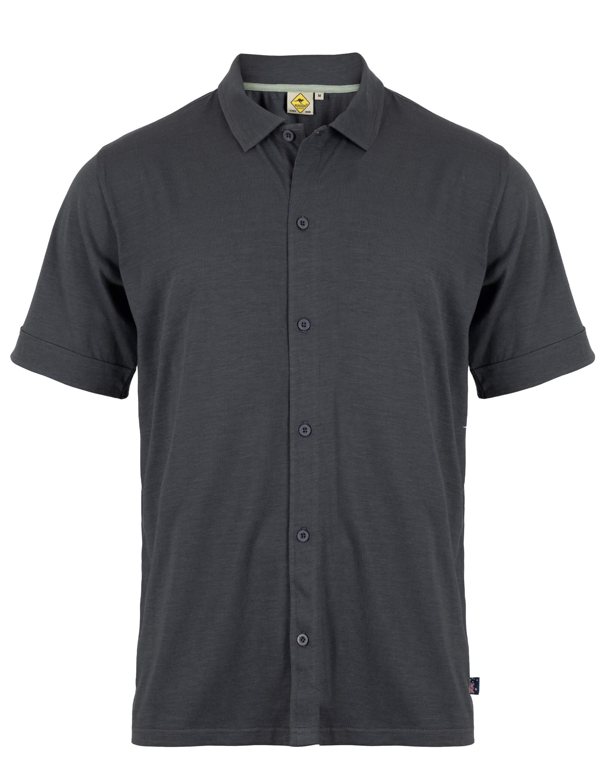 ROADSIGN australia Kurzarmhemd Soft Button (1, 1-tlg., 1) leichte Baumwollqualität, Overshirt für moderne Casual Wear