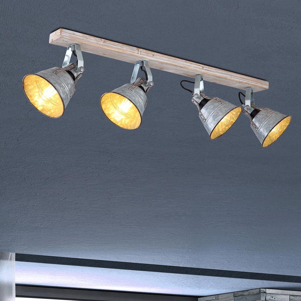 etc-shop LED Lampe Leuchte Zimmer inklusive, VINTAGE Ess Decken Leuchtmittel Spot Beleuchtung Warmweiß, Deckenspot