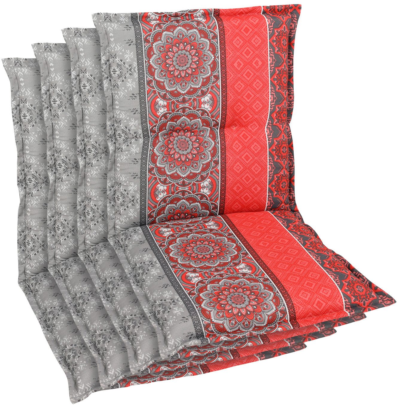 GO-DE Sitzauflage, (Spar-Set, 4 St), Maße ca.: 50 cm x 100 cm x 7 cm